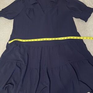 Dokotoo Navy Blue Short Sleeve Dress